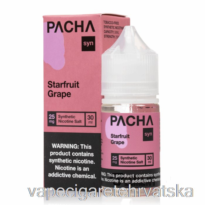 Vape Cigarete Starfruit Grožđe - Pachamama Soli - 30ml 50mg